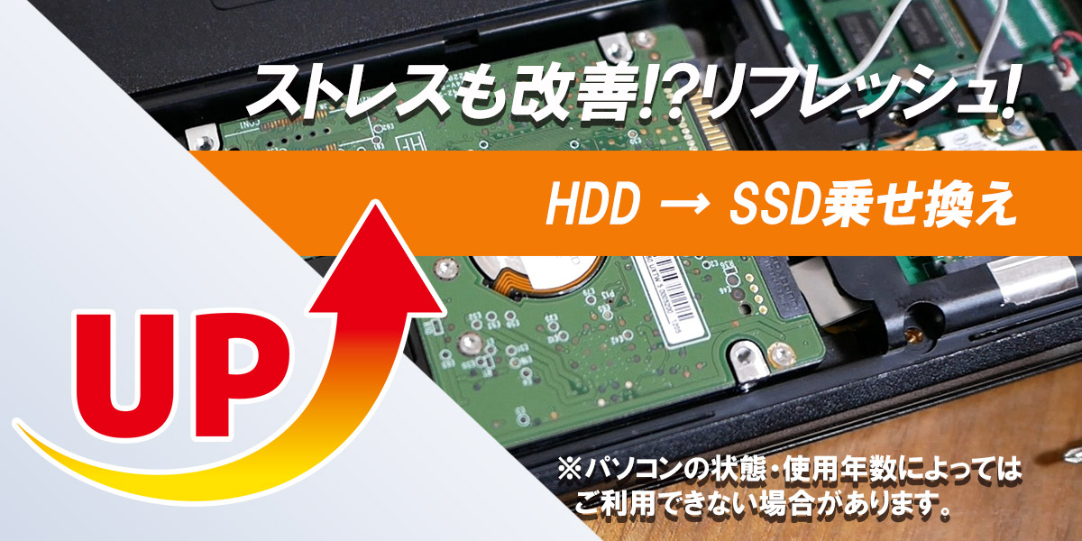 SSDに換装・改造します